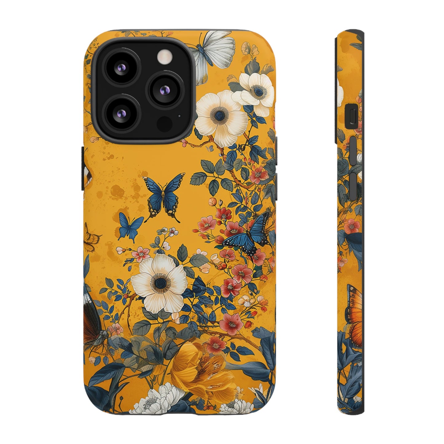 Yellow Floral Tough Phone Case