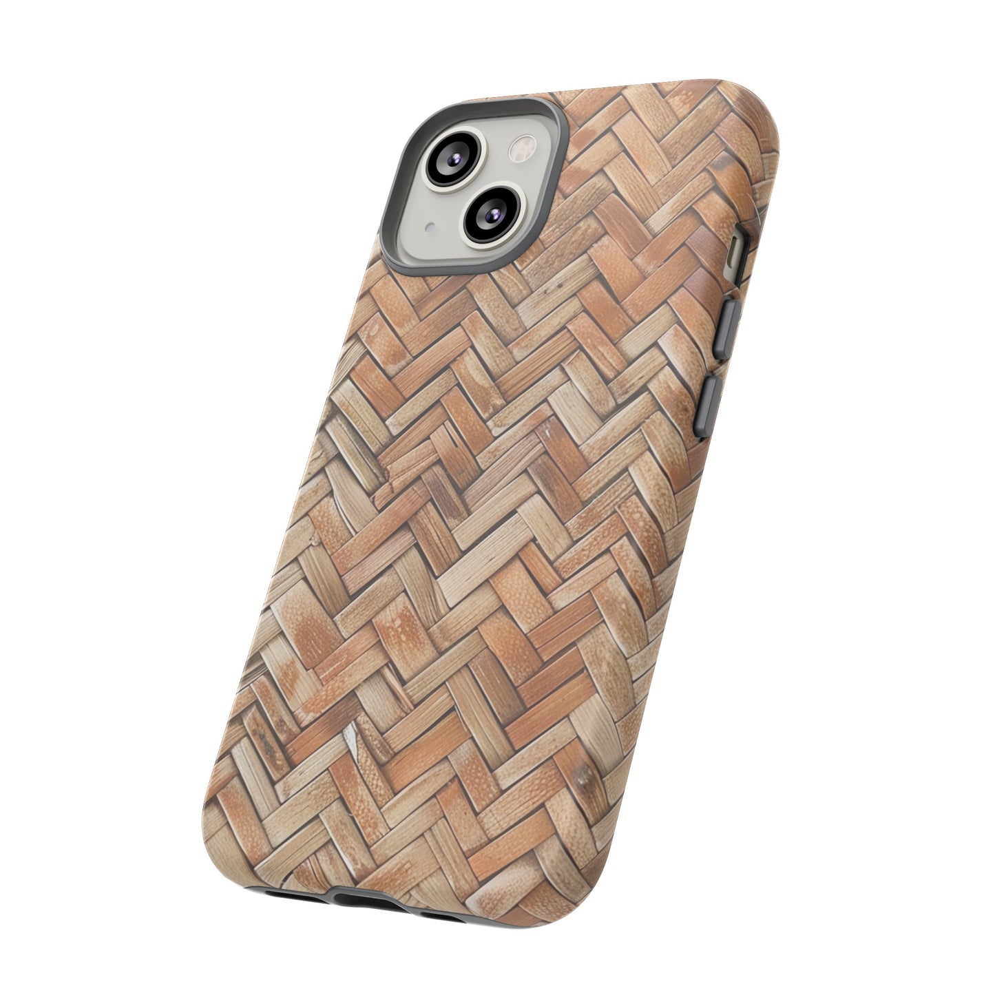 Boho Herringbone Rattan Tough Phone Case