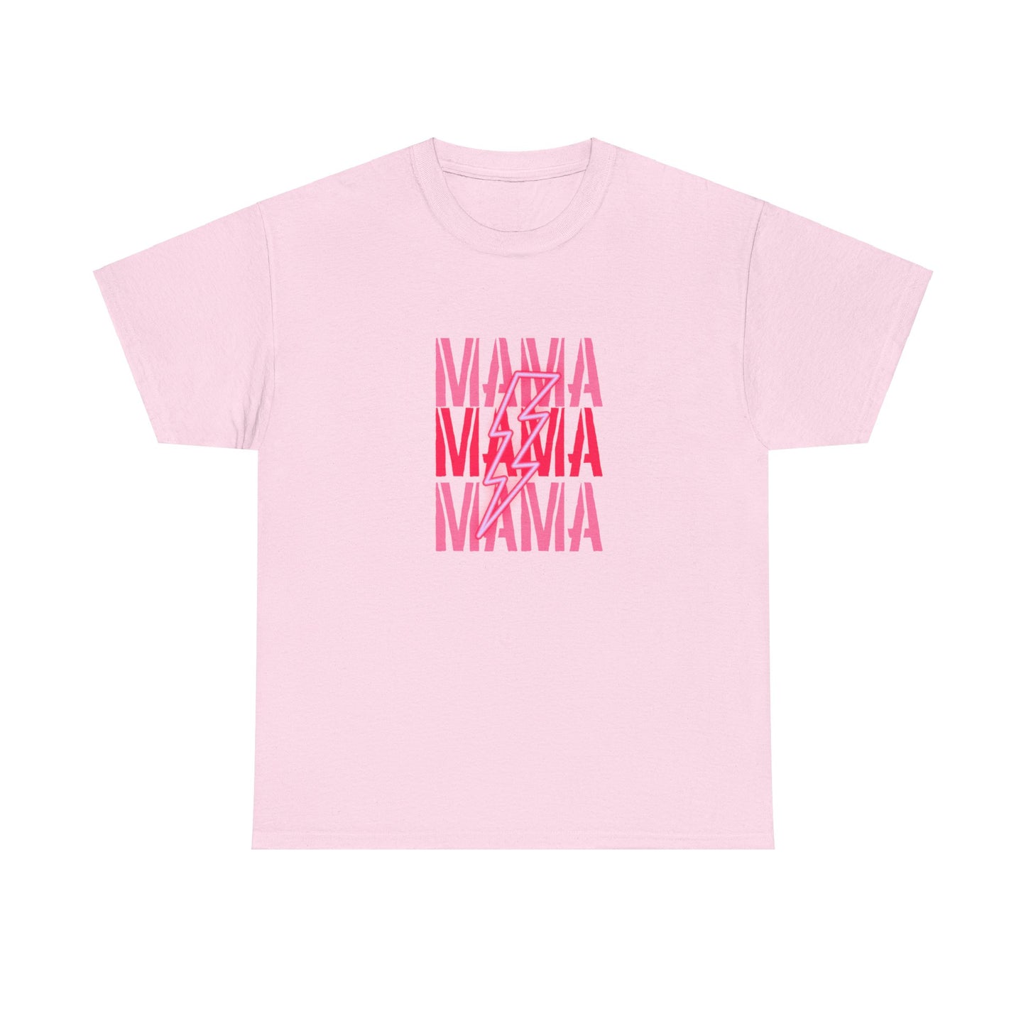 MAMA Lighting Bolt Unisex Heavy Cotton Tee