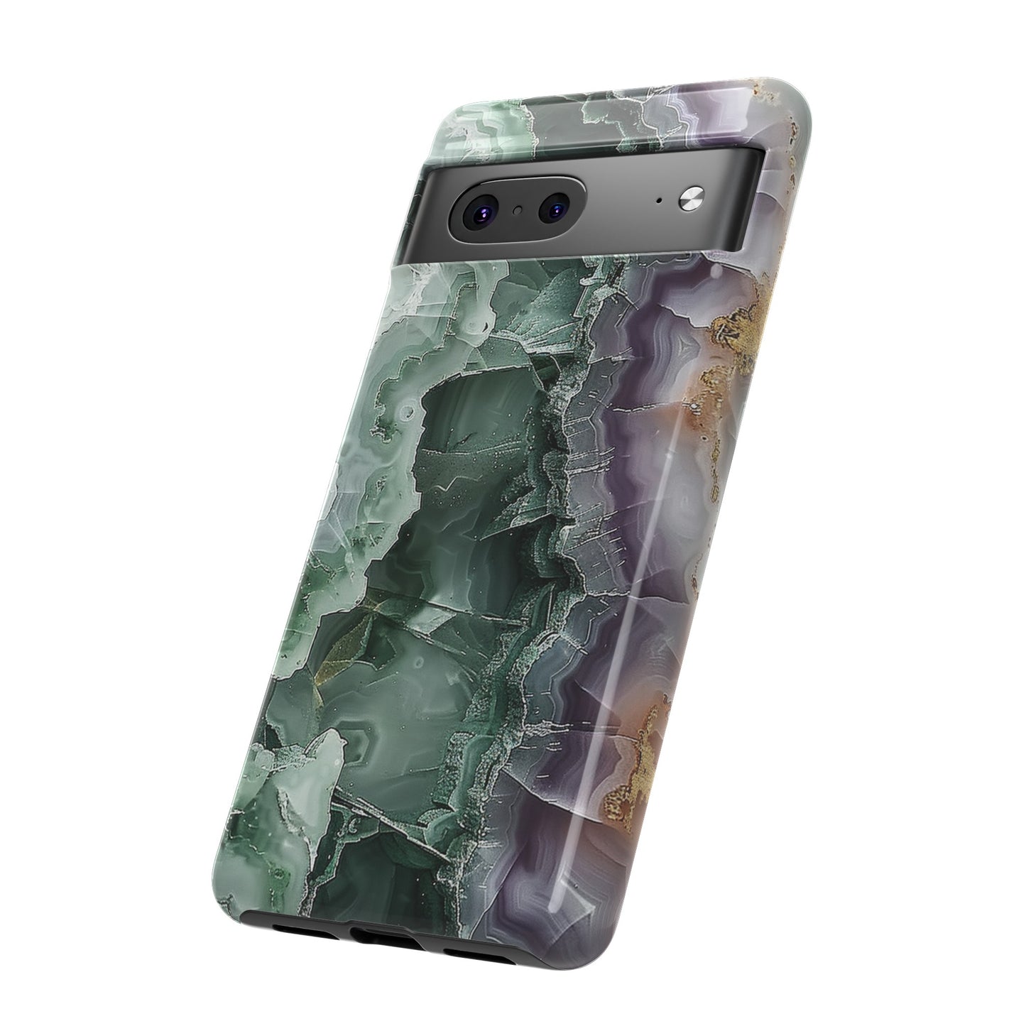 Emerald and Amethyst Tough Phone Case