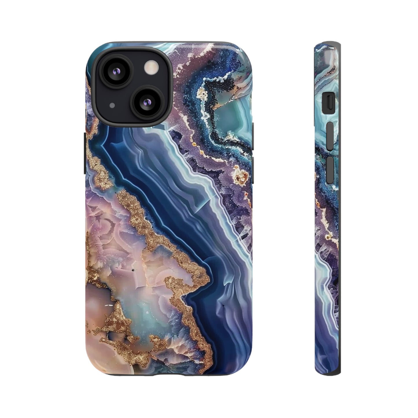 Pink and Blue Agate Tough Phone Case