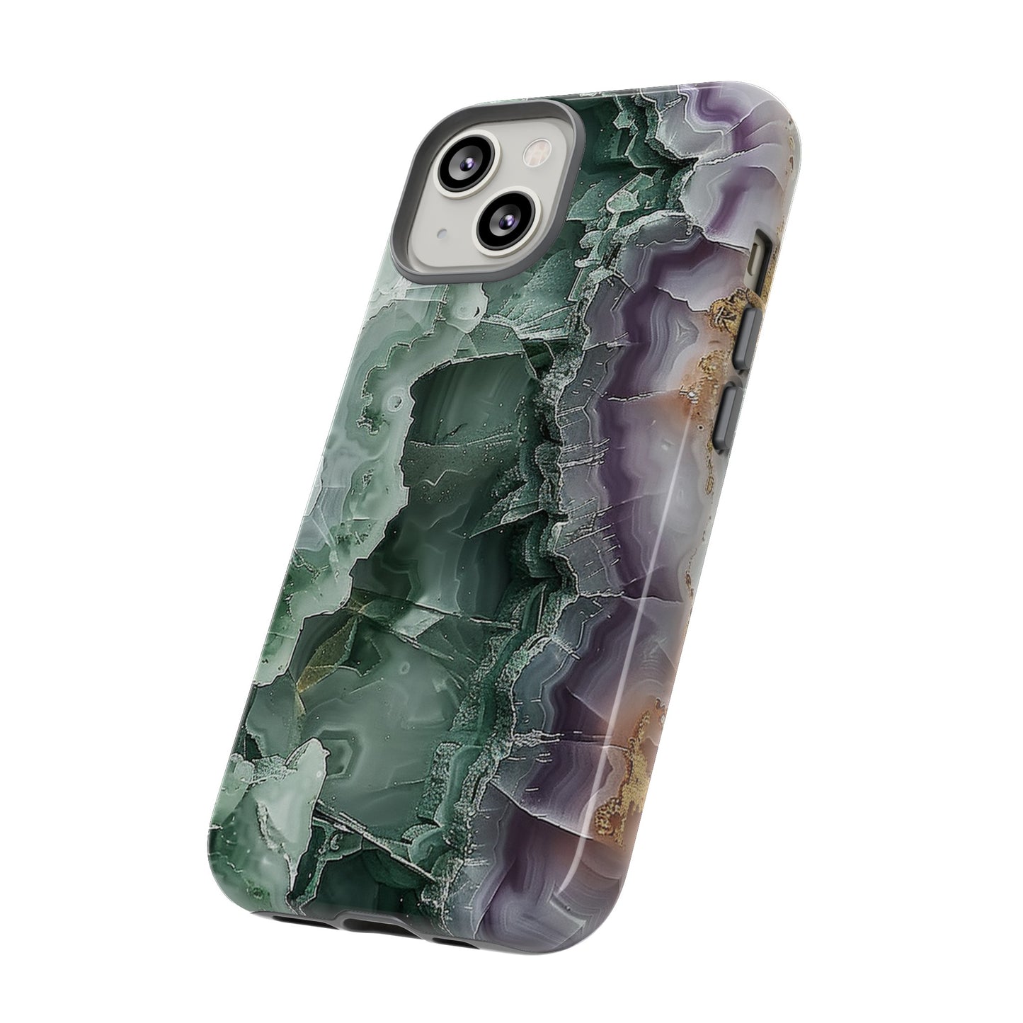 Emerald and Amethyst Tough Phone Case