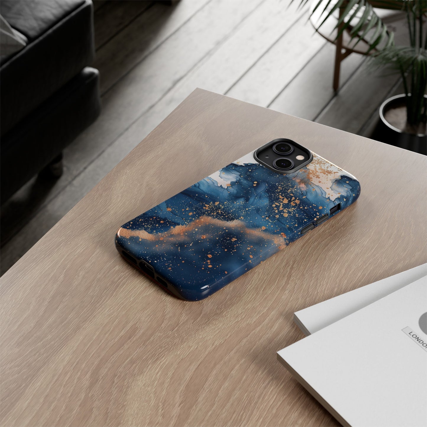 Blue Watercolors Tough Phone Case