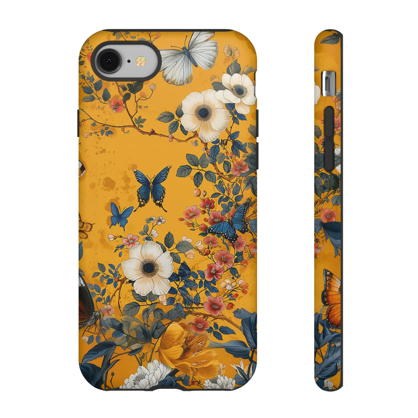 Yellow Floral Tough Phone Case