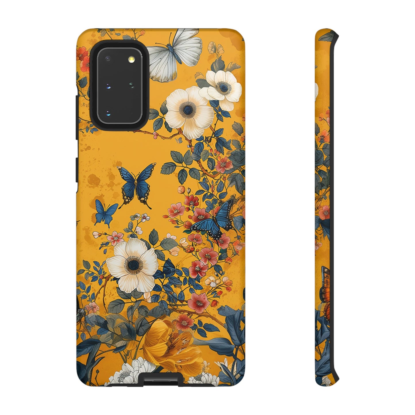 Yellow Floral Tough Phone Case