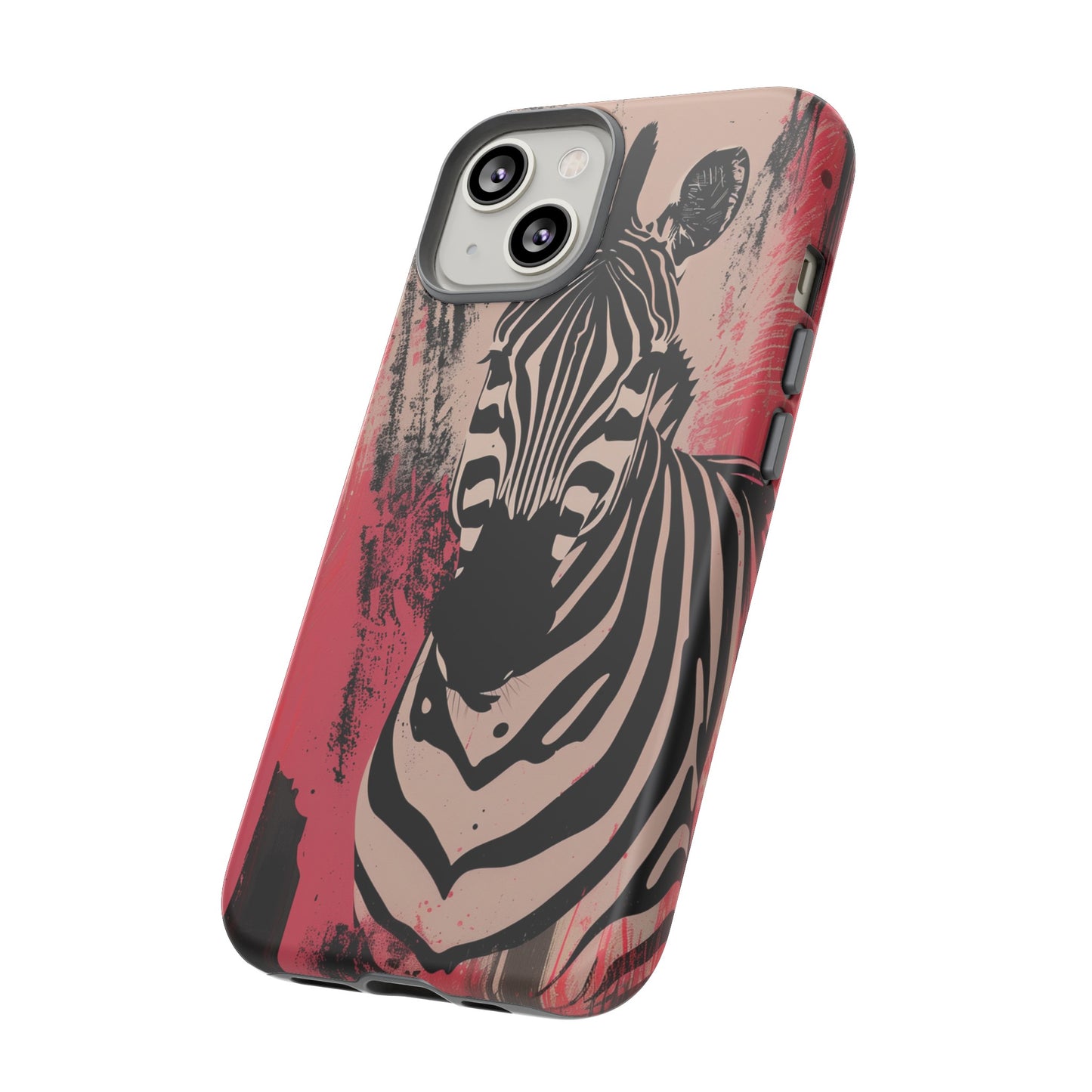 Pink Zebra Tough Phone Case