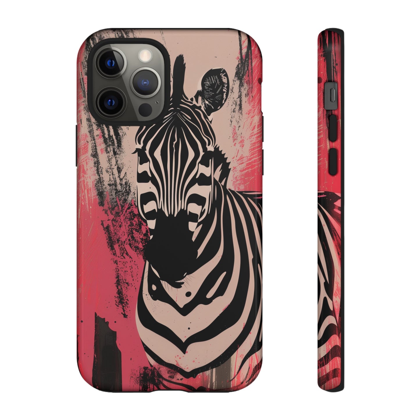 Pink Zebra Tough Phone Case