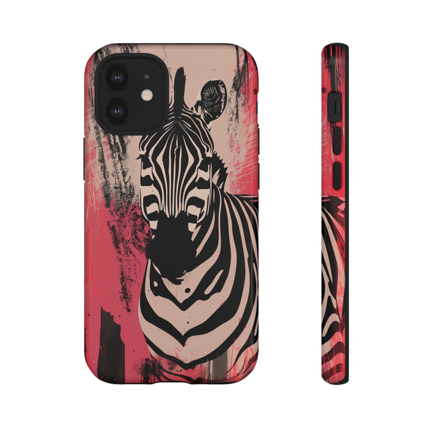 Pink Zebra Tough Phone Case