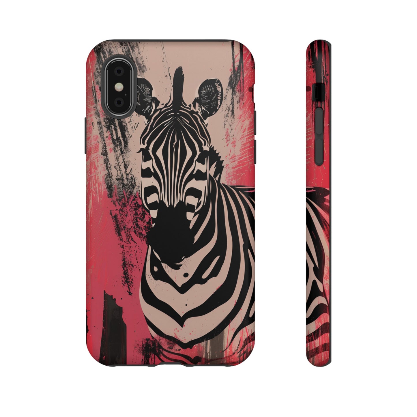 Pink Zebra Tough Phone Case