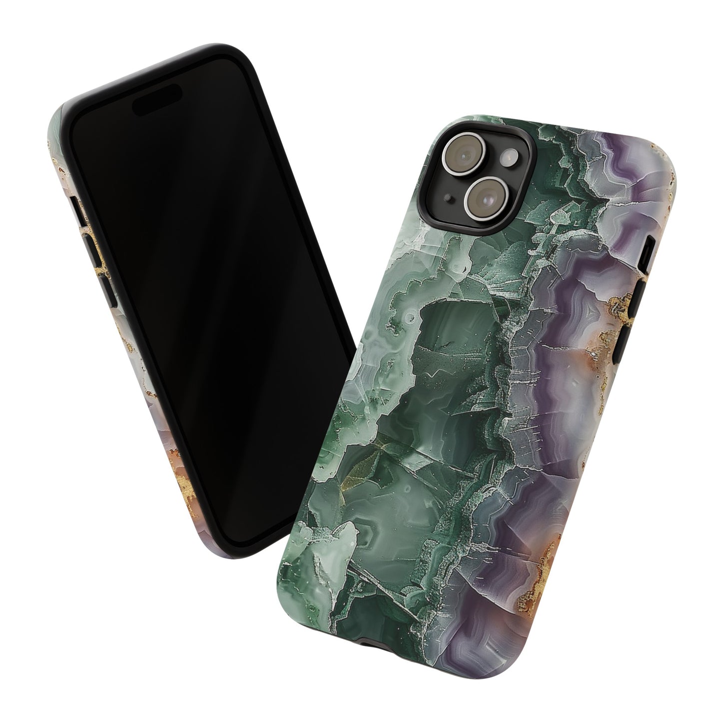 Emerald and Amethyst Tough Phone Case