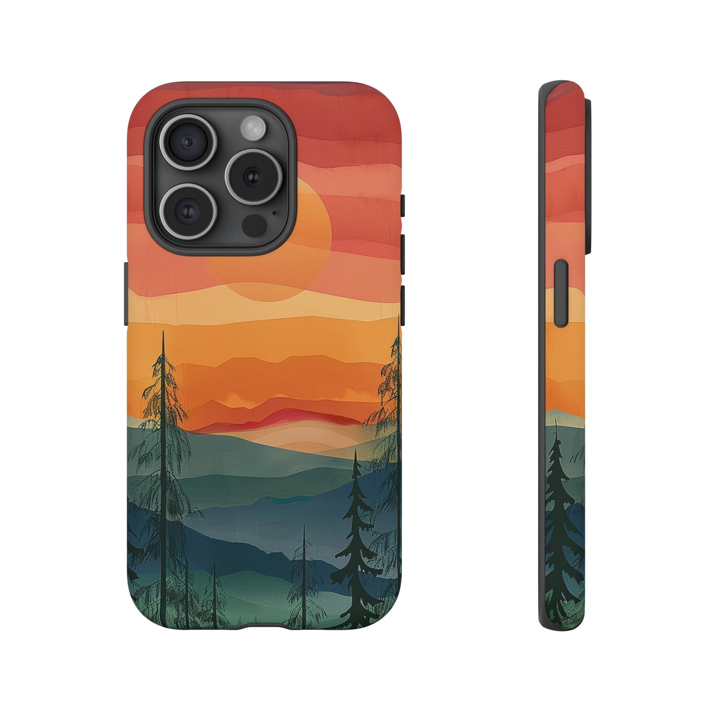 Forest Sunset Tough Phone Case