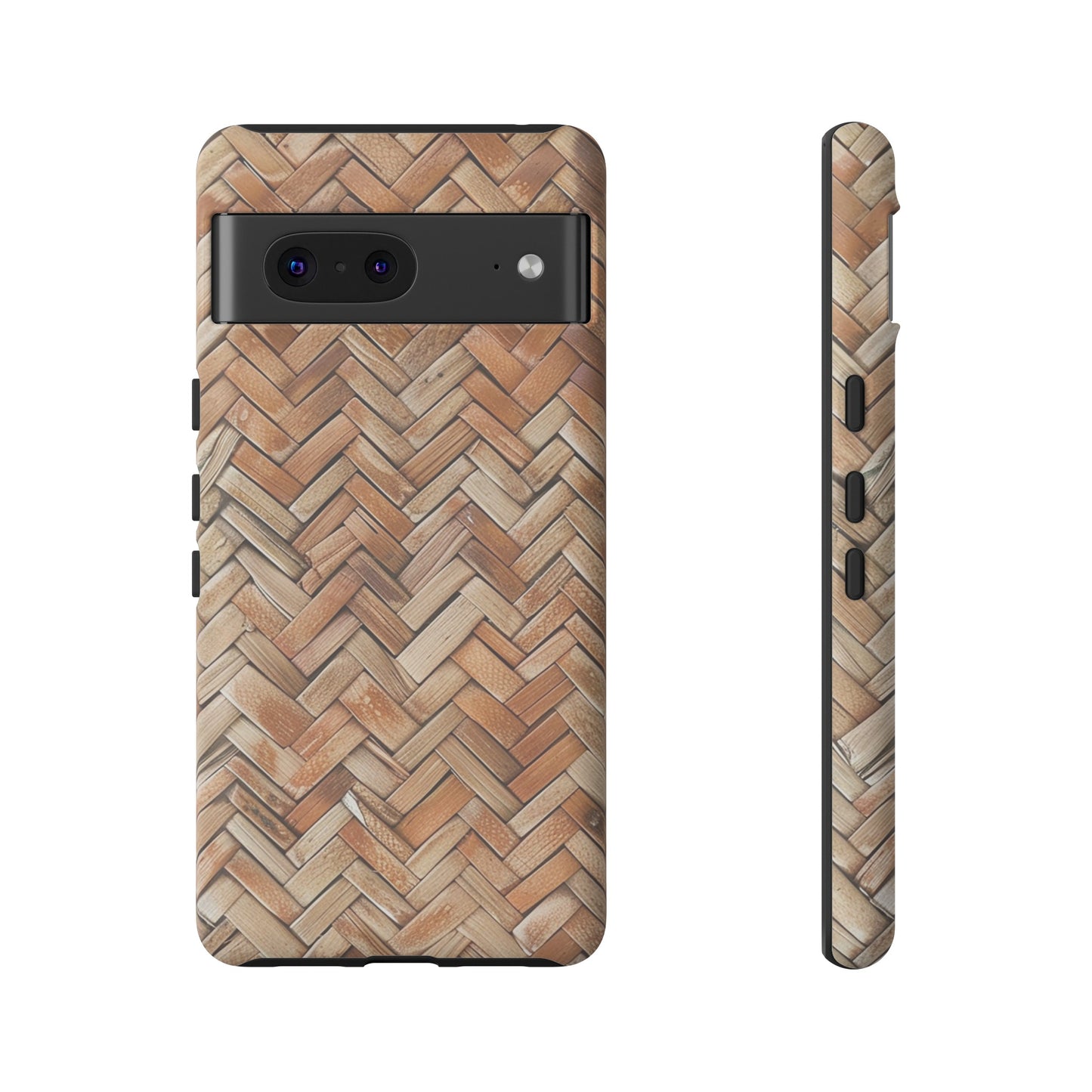 Boho Herringbone Rattan Tough Phone Case