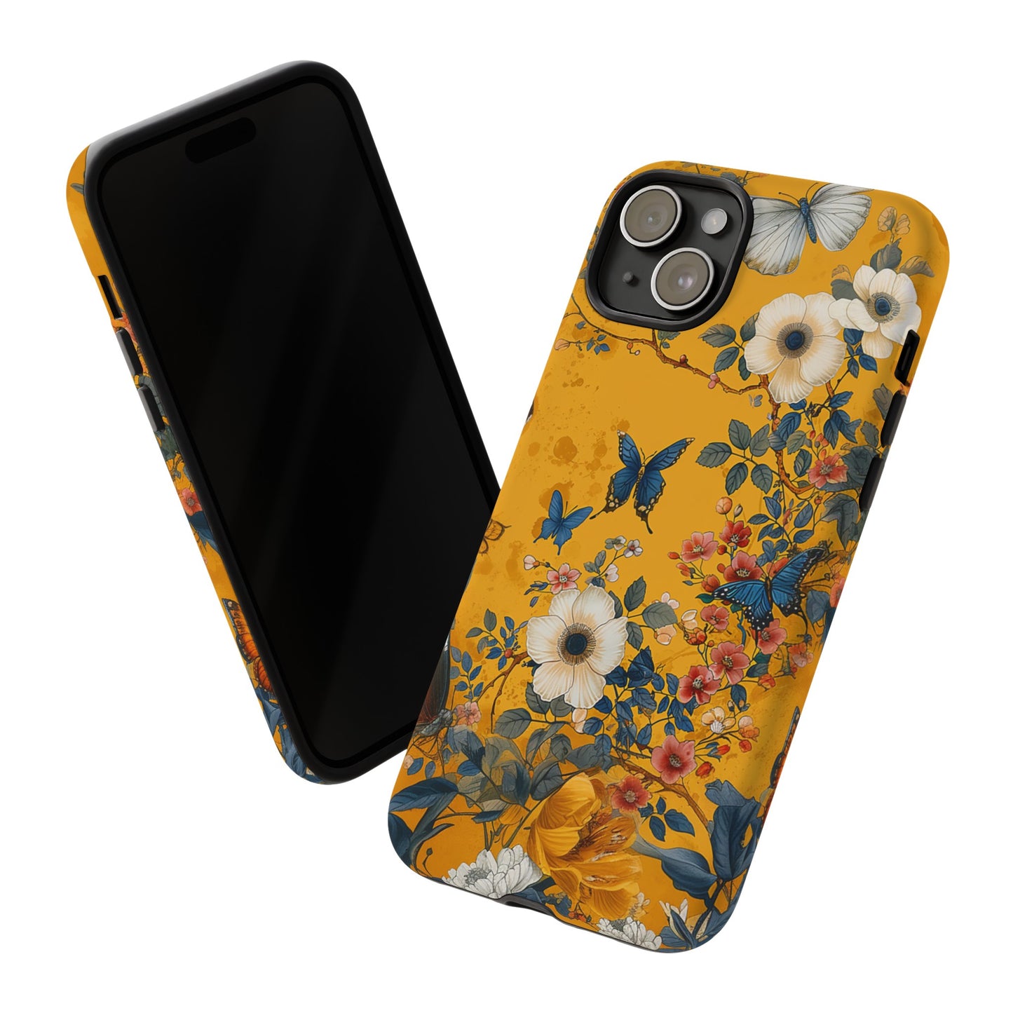 Yellow Floral Tough Phone Case