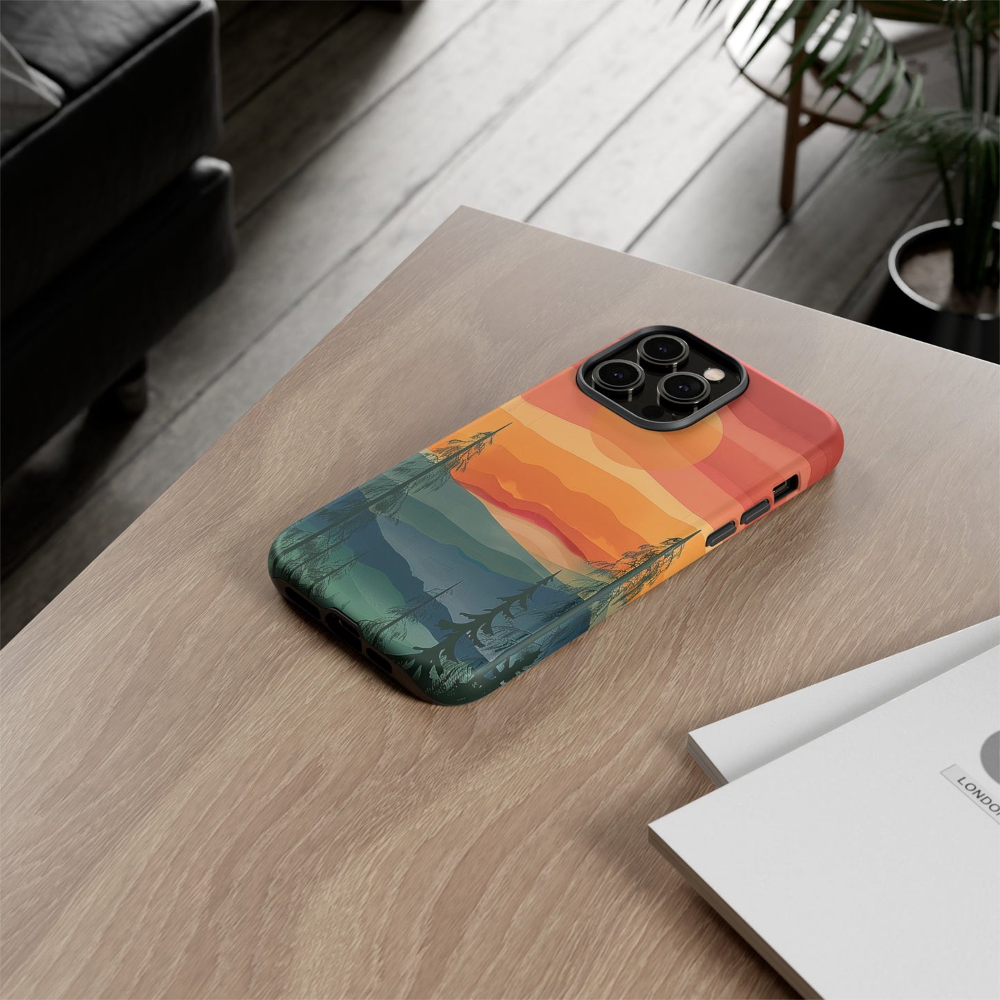 Forest Sunset Tough Phone Case