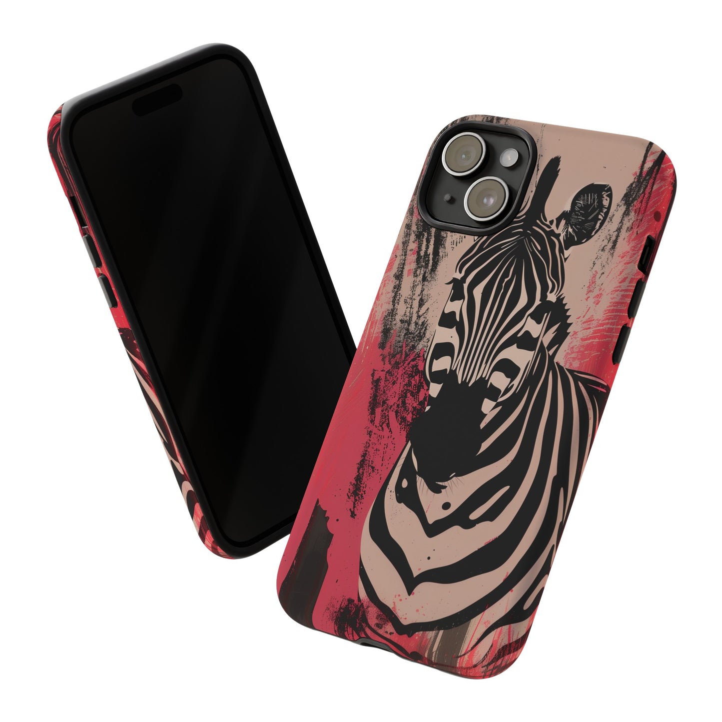 Pink Zebra Tough Phone Case