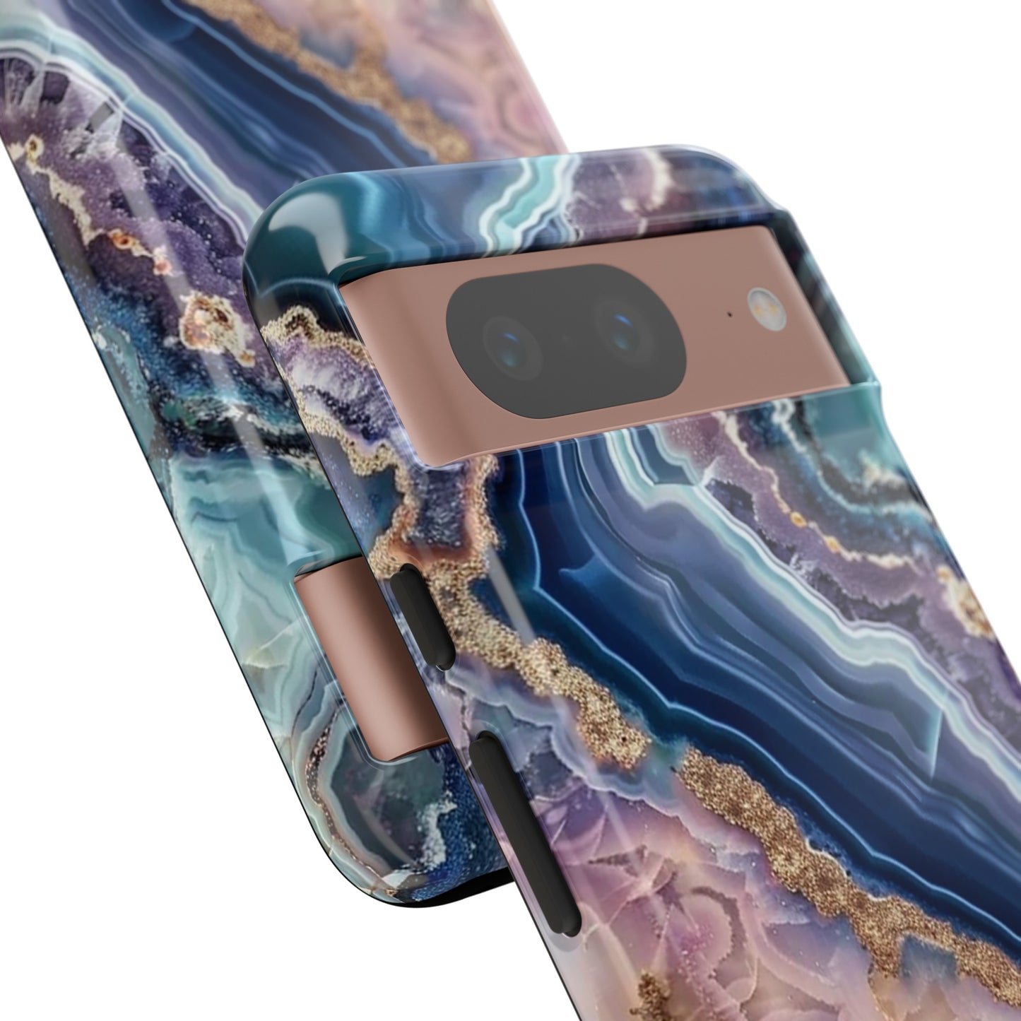 Pink and Blue Agate Tough Phone Case