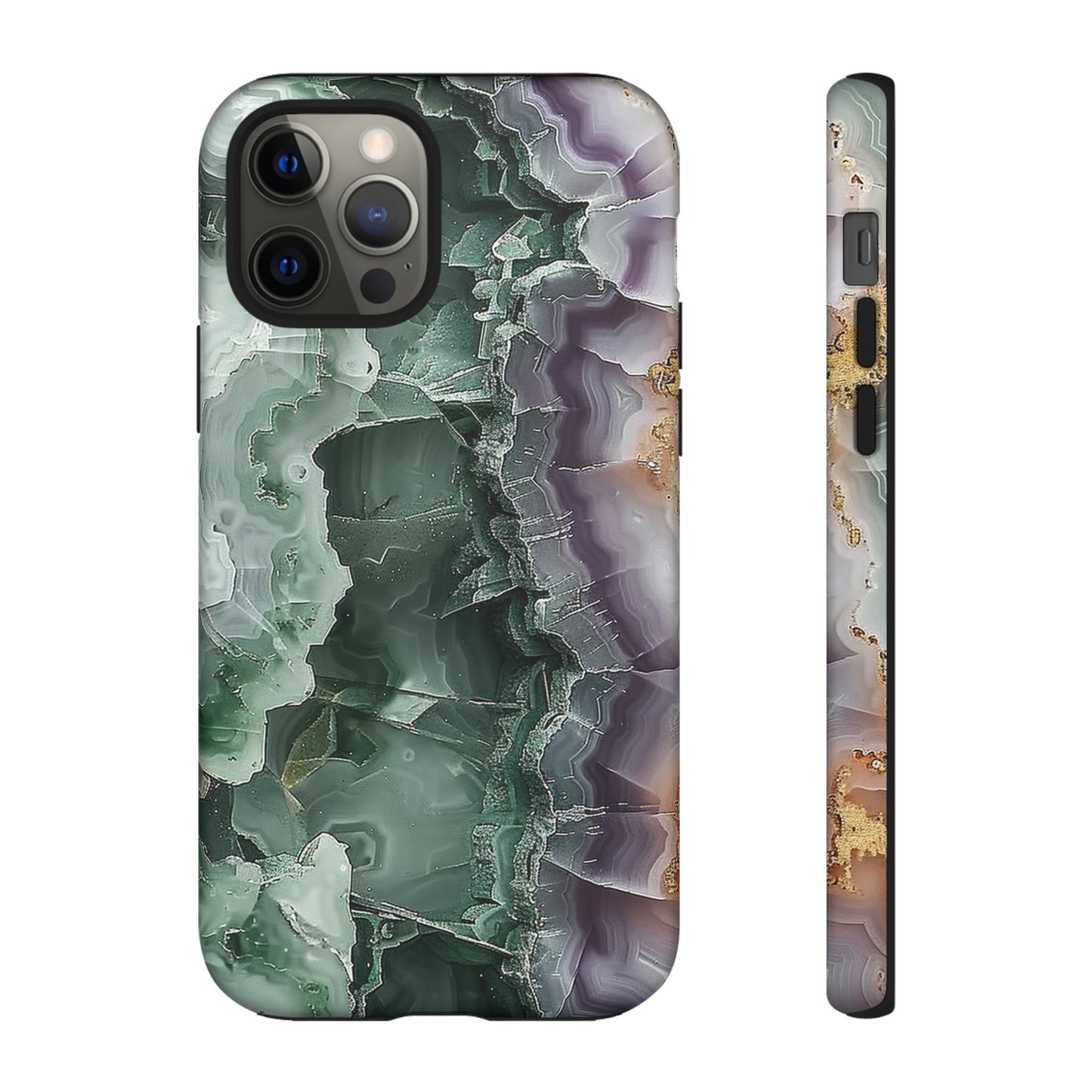 Emerald and Amethyst Tough Phone Case