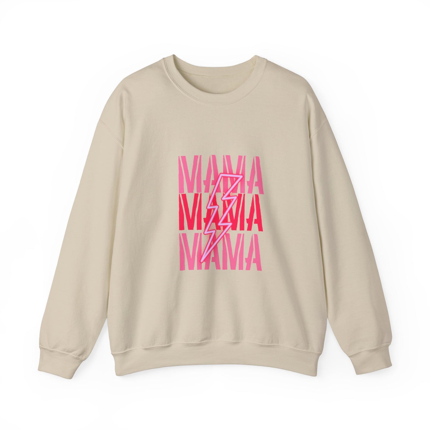 MAMA Lighting Bolt Unisex Heavy Blend™ Crewneck Sweatshirt