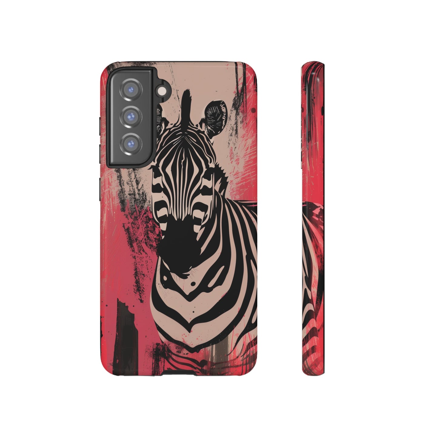 Pink Zebra Tough Phone Case