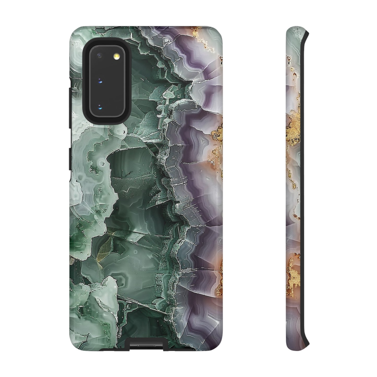 Emerald and Amethyst Tough Phone Case