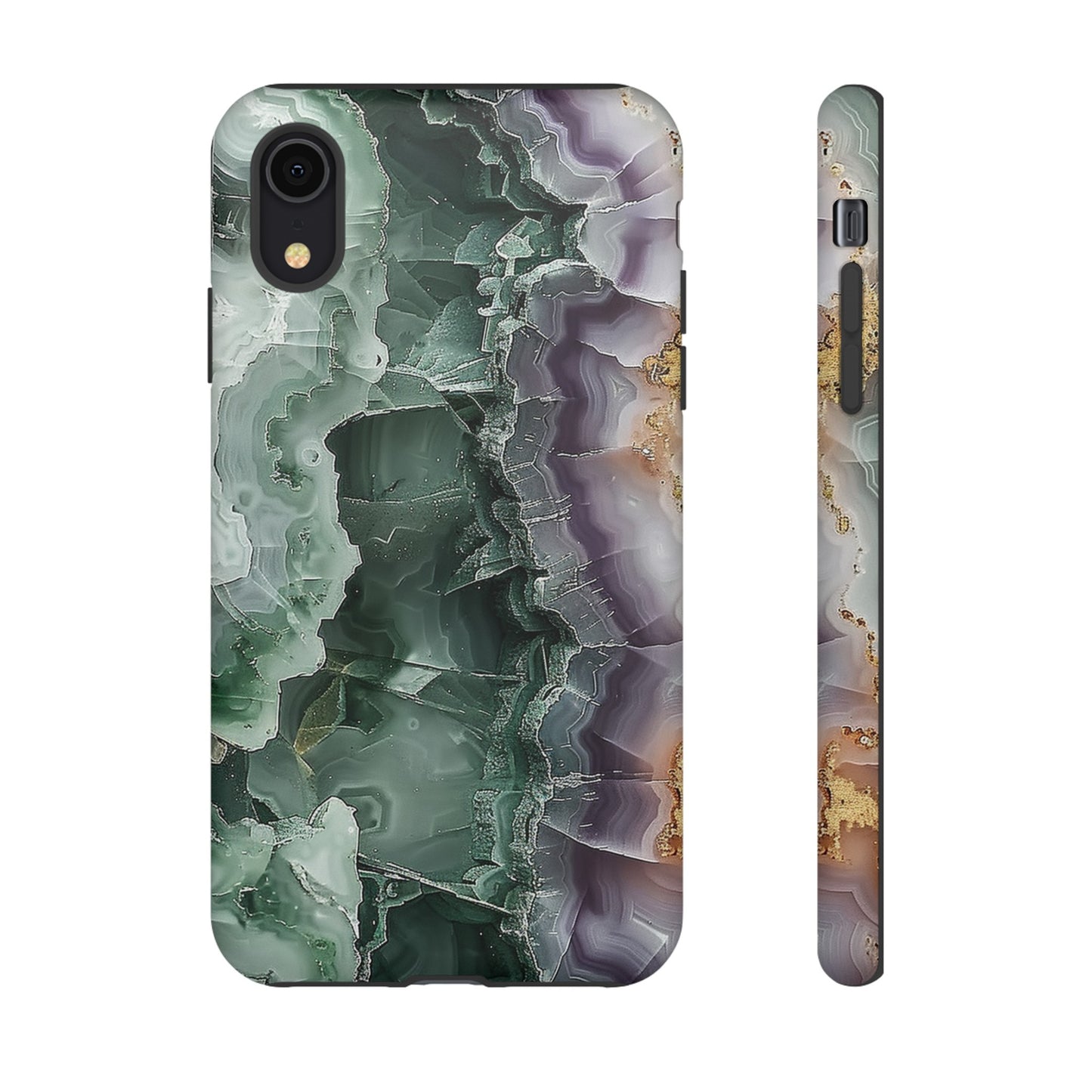 Emerald and Amethyst Tough Phone Case