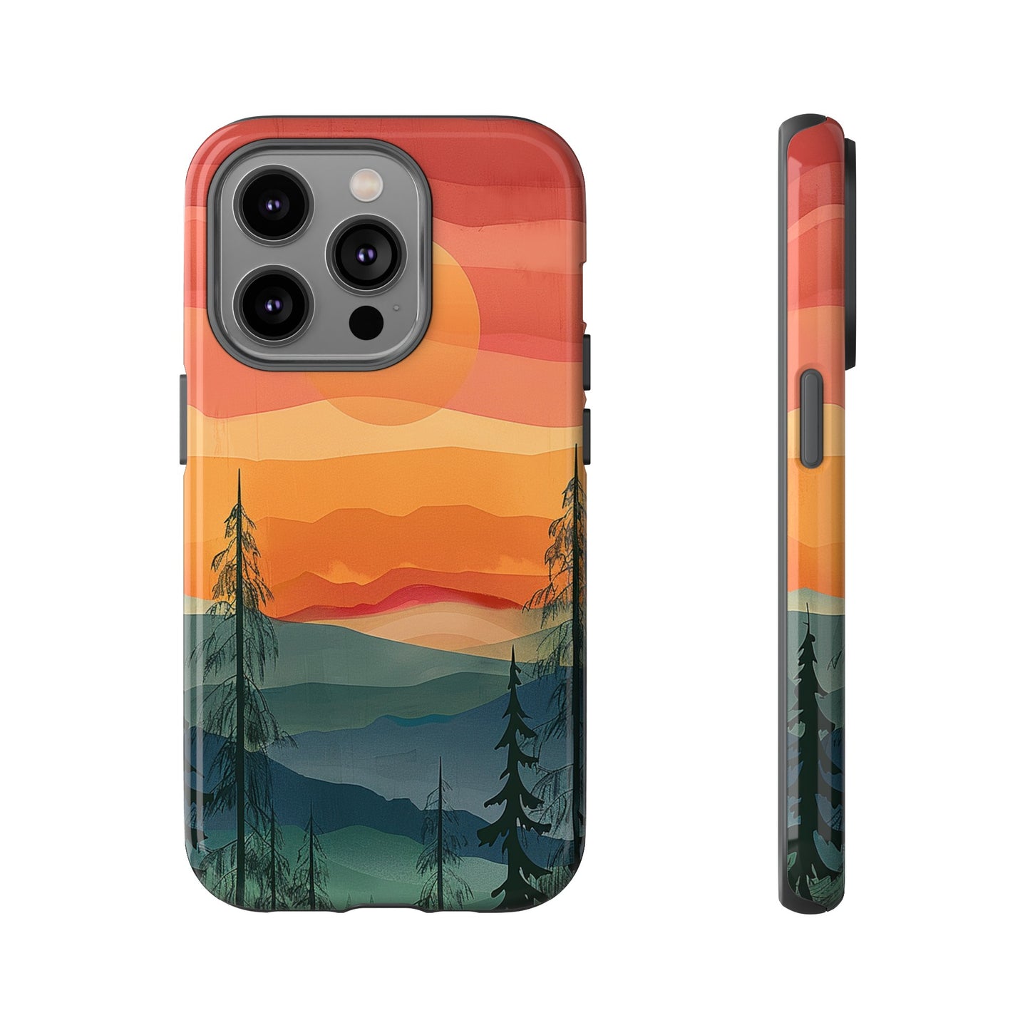 Forest Sunset Tough Phone Case