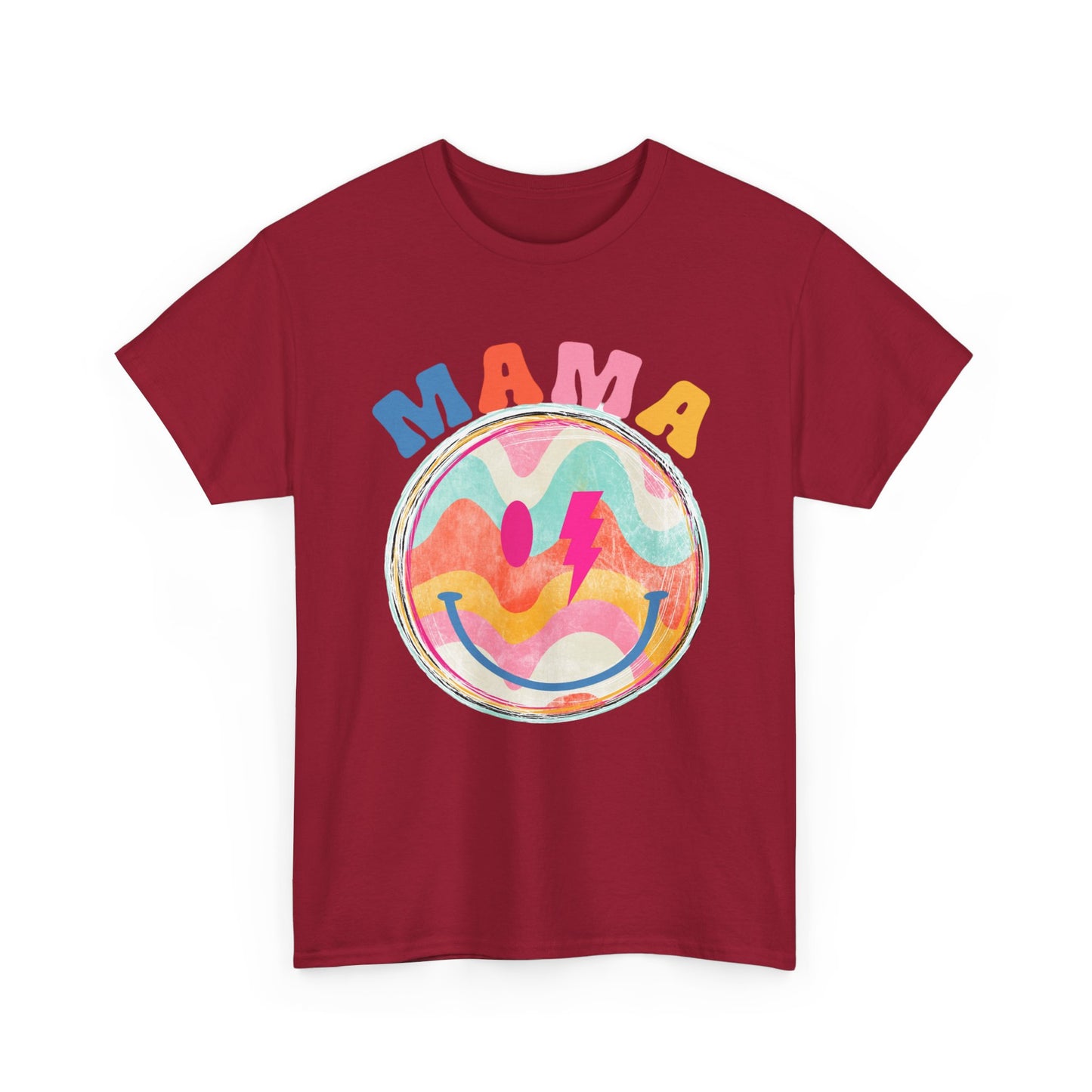 Retro 70's MAMA Smiley Face Unisex Tee