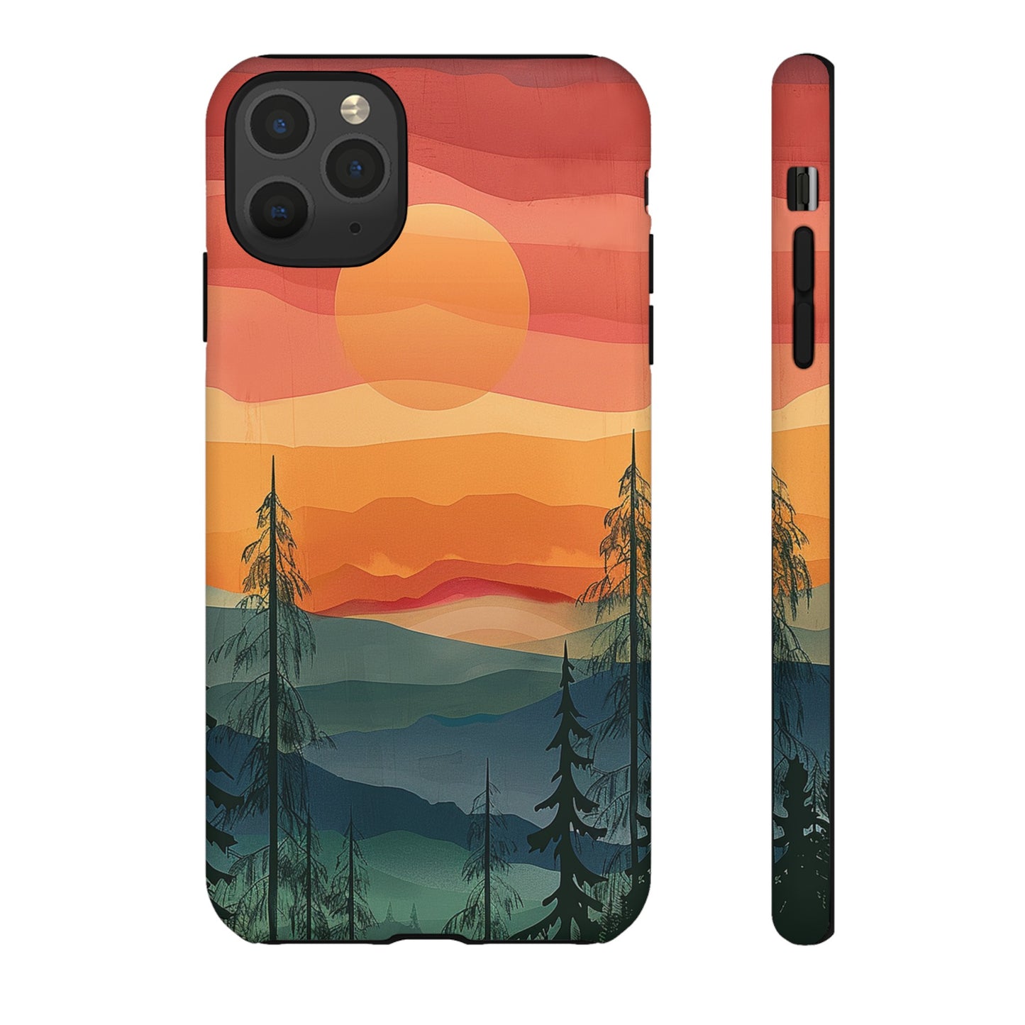 Forest Sunset Tough Phone Case