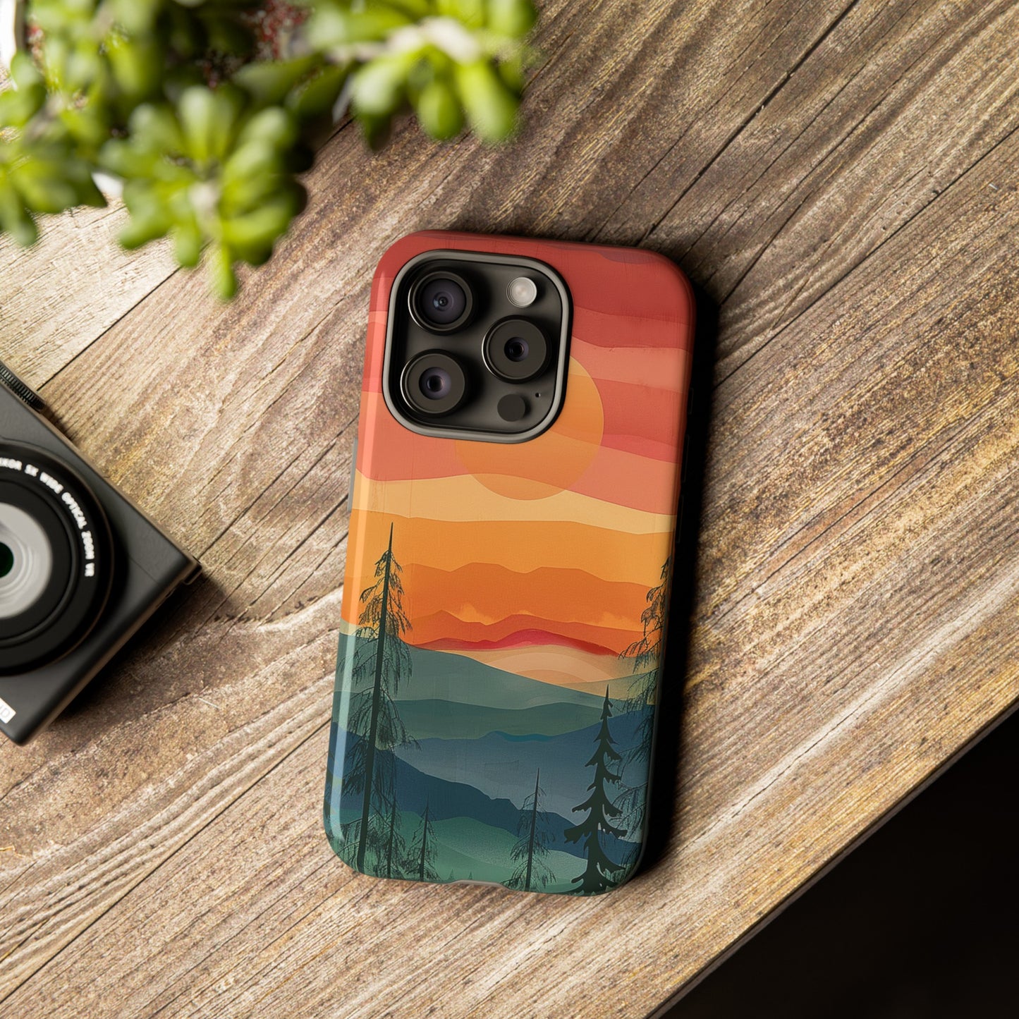 Forest Sunset Tough Phone Case