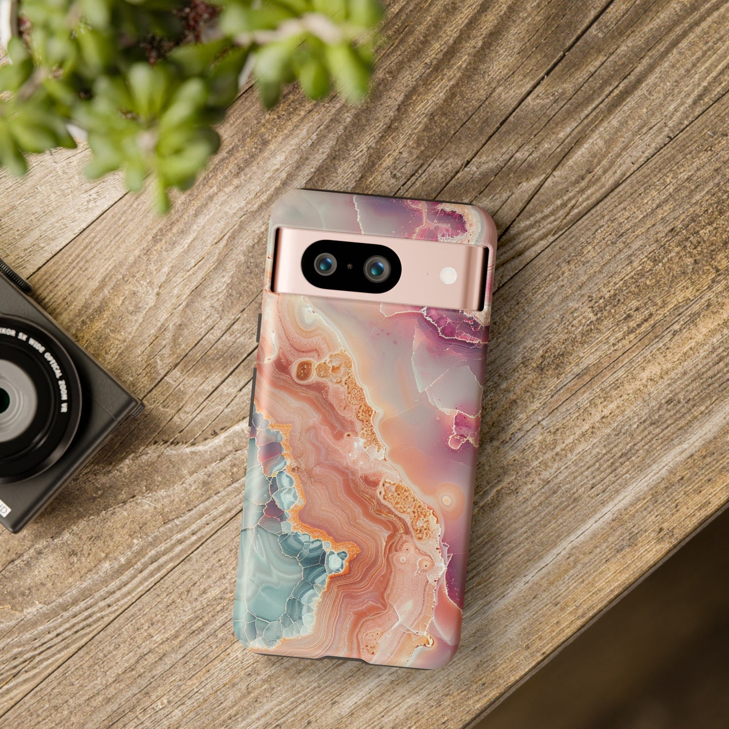 Pink Agate Tough Phone Case