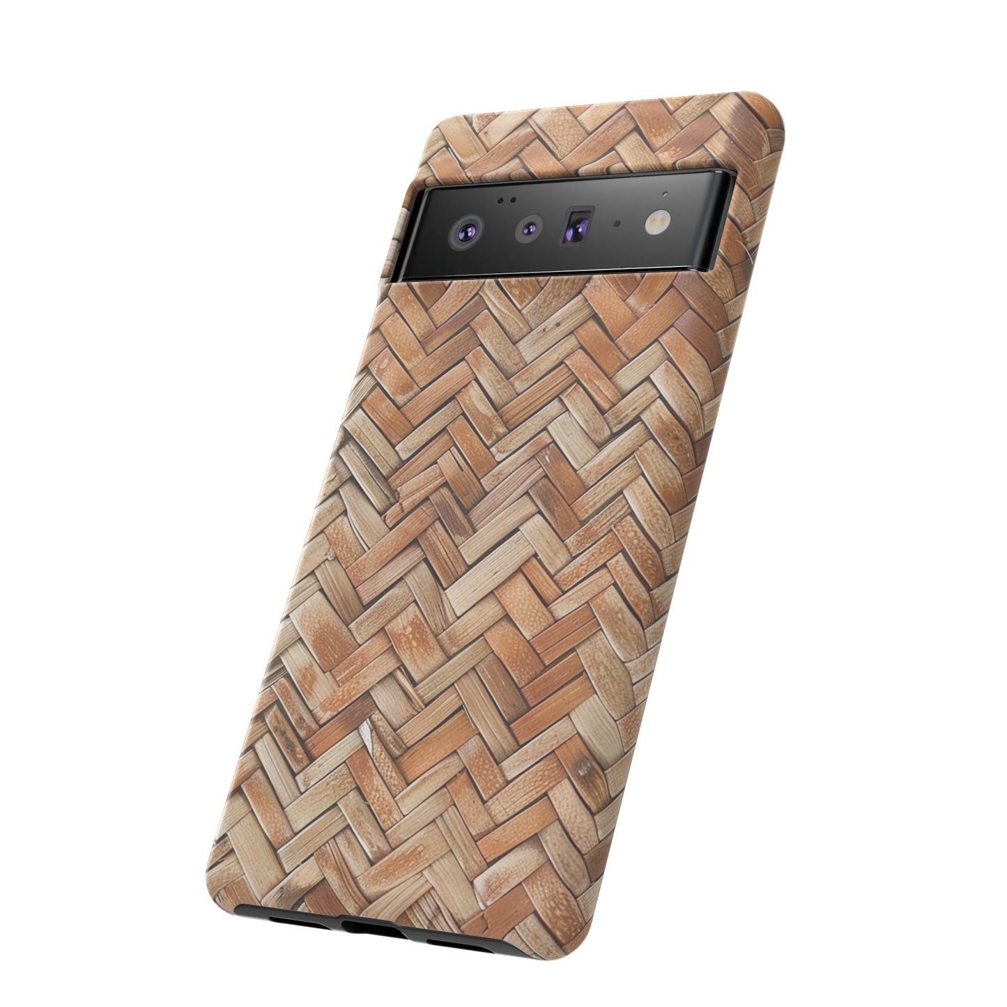 Boho Herringbone Rattan Tough Phone Case