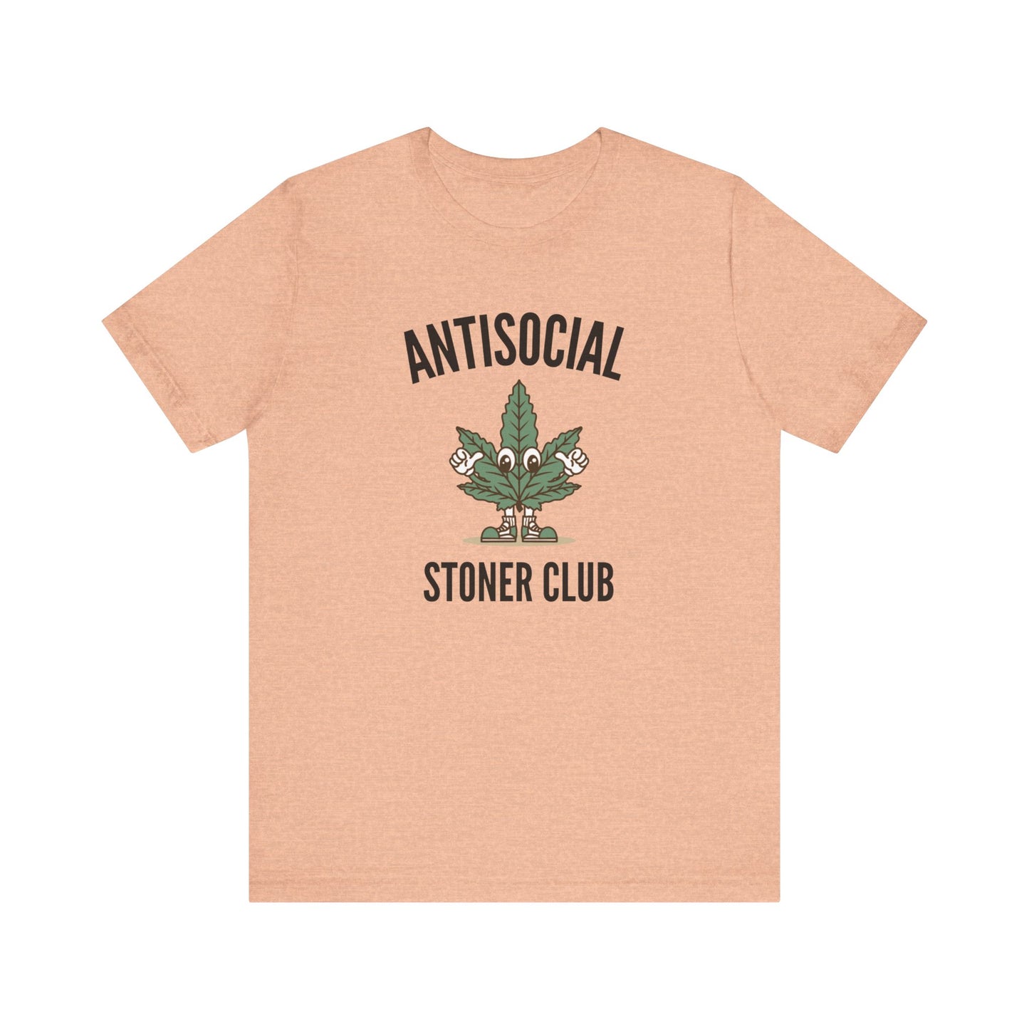 Antisocial Stoner Club (Cannabis) Jersey Short Sleeve Tee