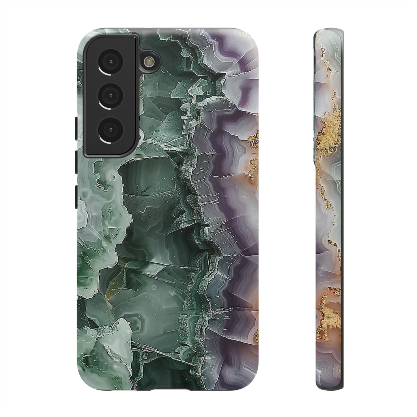 Emerald and Amethyst Tough Phone Case