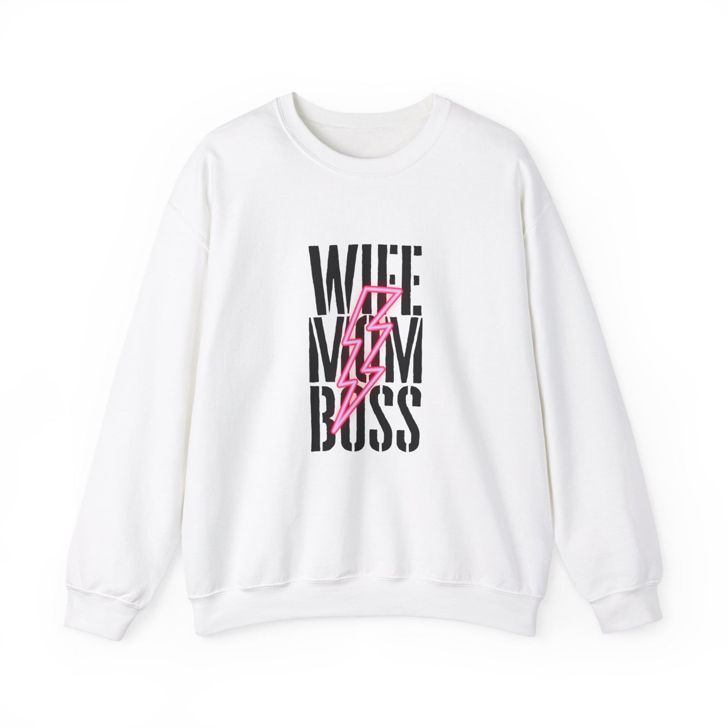 Wife Mom Boss Unisex Crewneck Sweatshirt