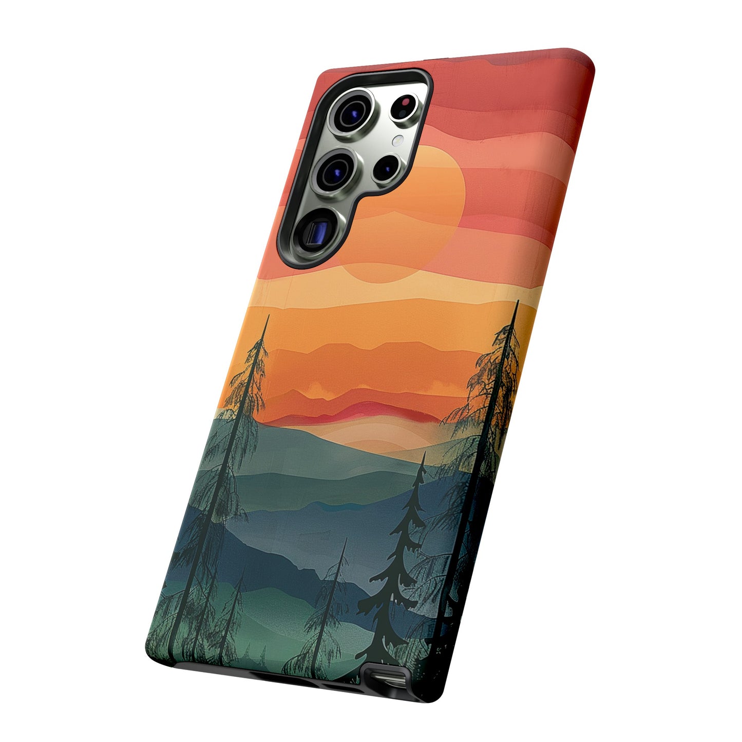 Forest Sunset Tough Phone Case