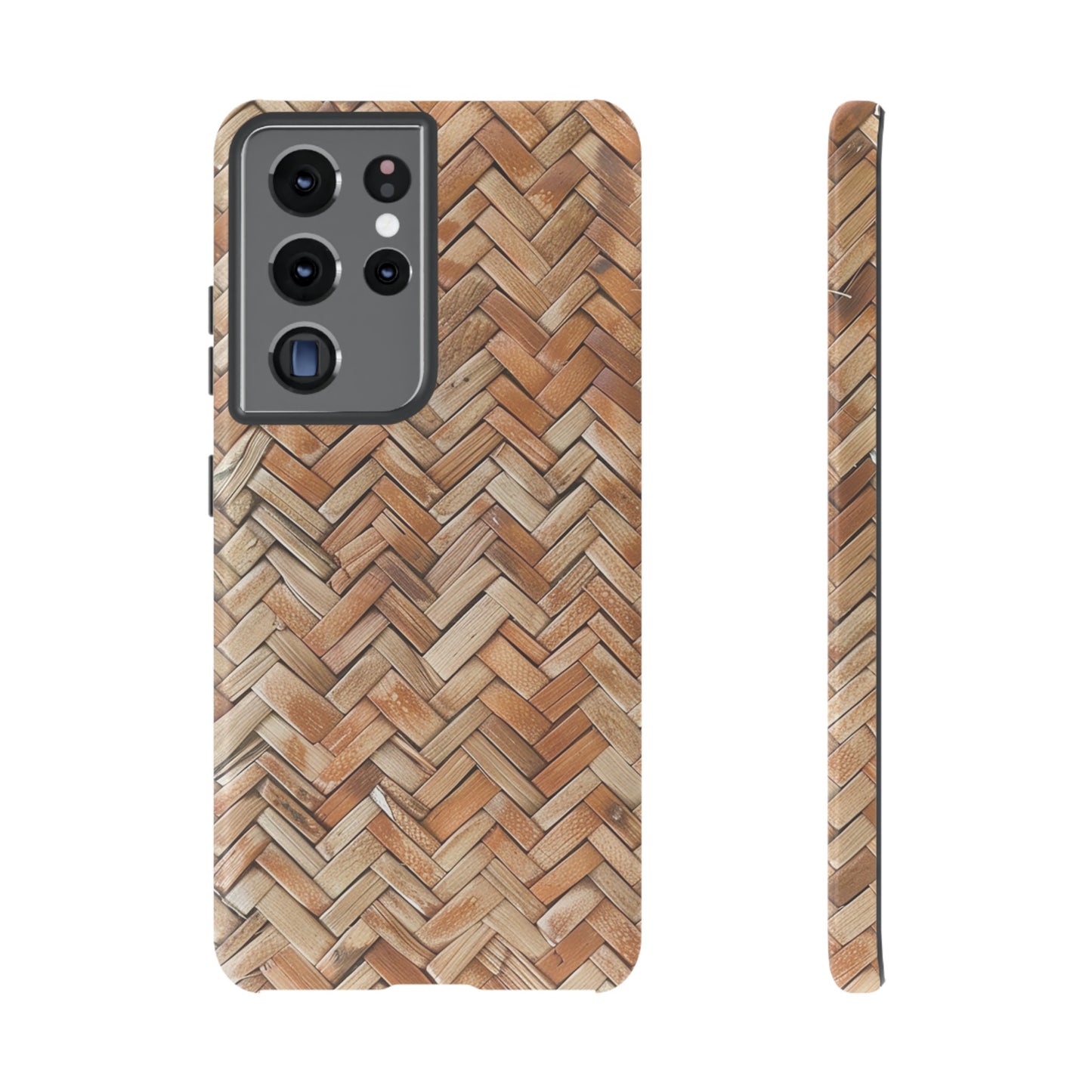 Boho Herringbone Rattan Tough Phone Case