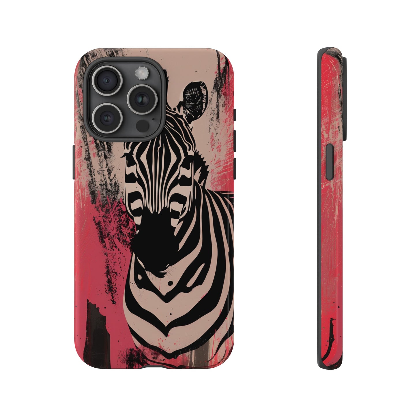 Pink Zebra Tough Phone Case