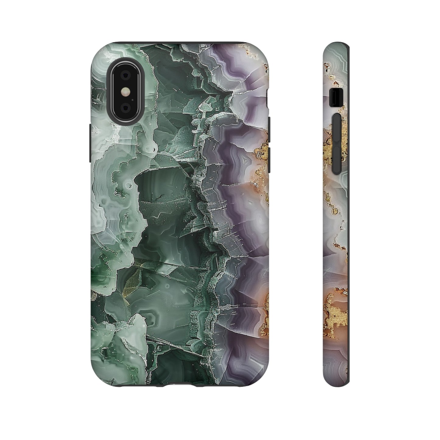 Emerald and Amethyst Tough Phone Case