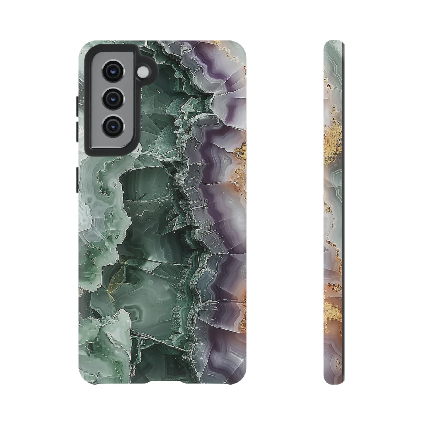 Emerald and Amethyst Tough Phone Case