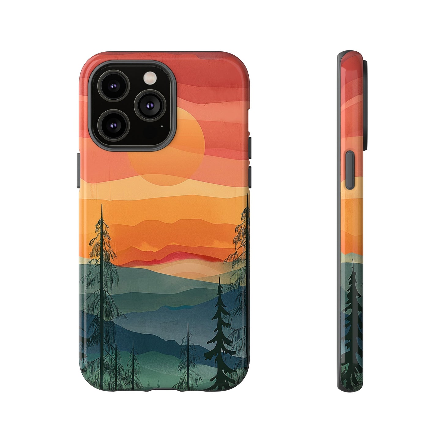 Forest Sunset Tough Phone Case