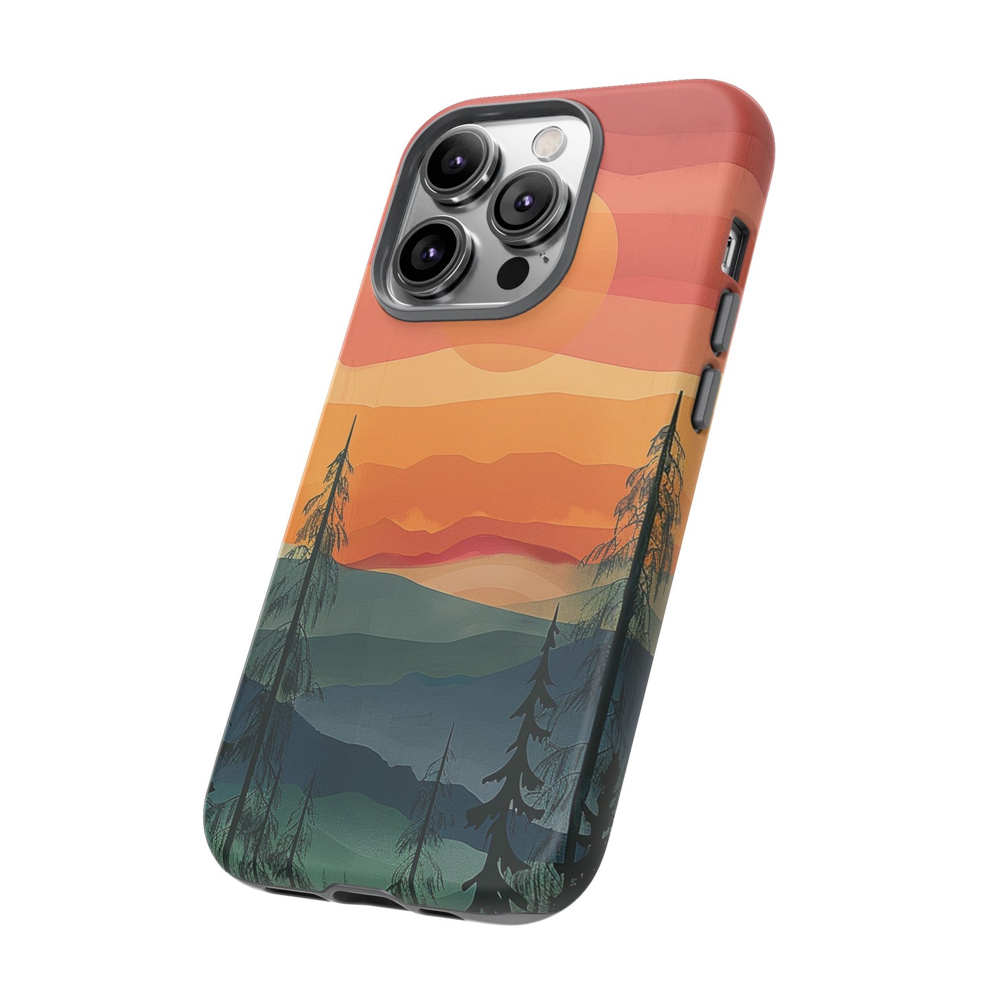 Forest Sunset Tough Phone Case