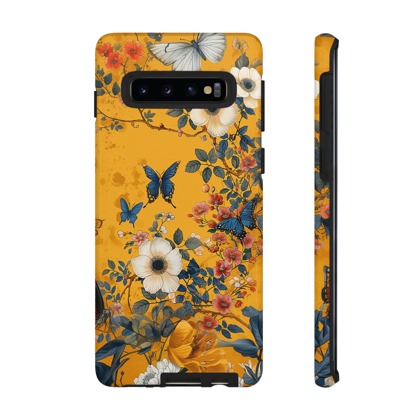 Yellow Floral Tough Phone Case