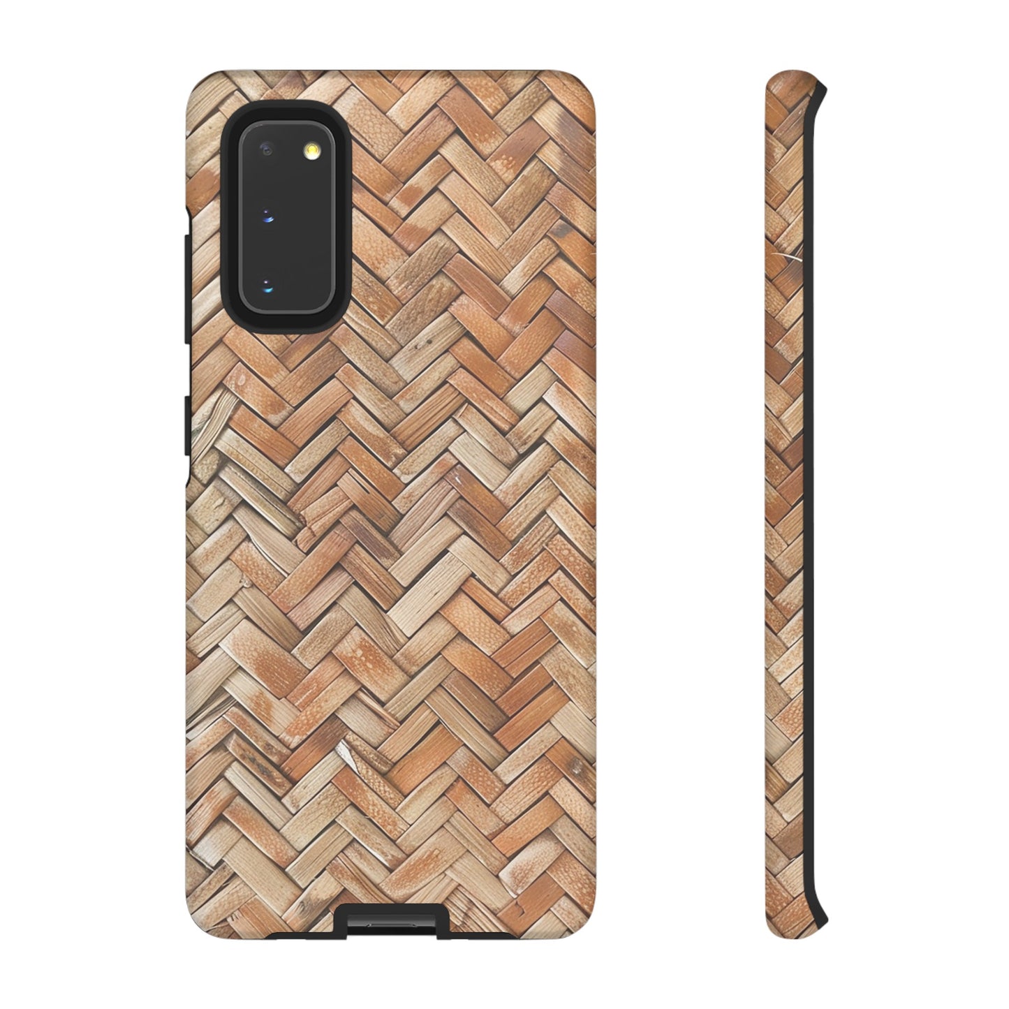 Boho Herringbone Rattan Tough Phone Case