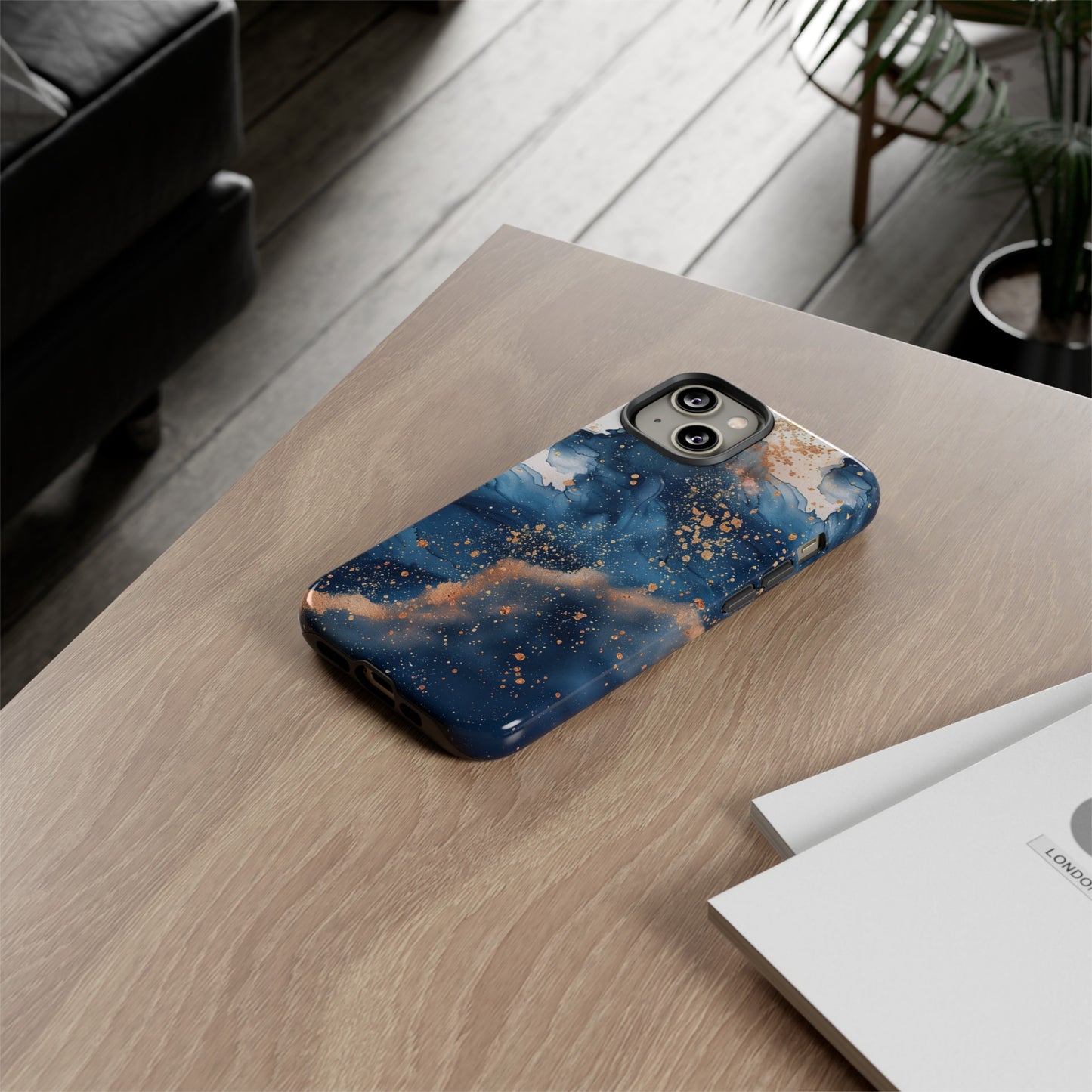 Blue Watercolors Tough Phone Case