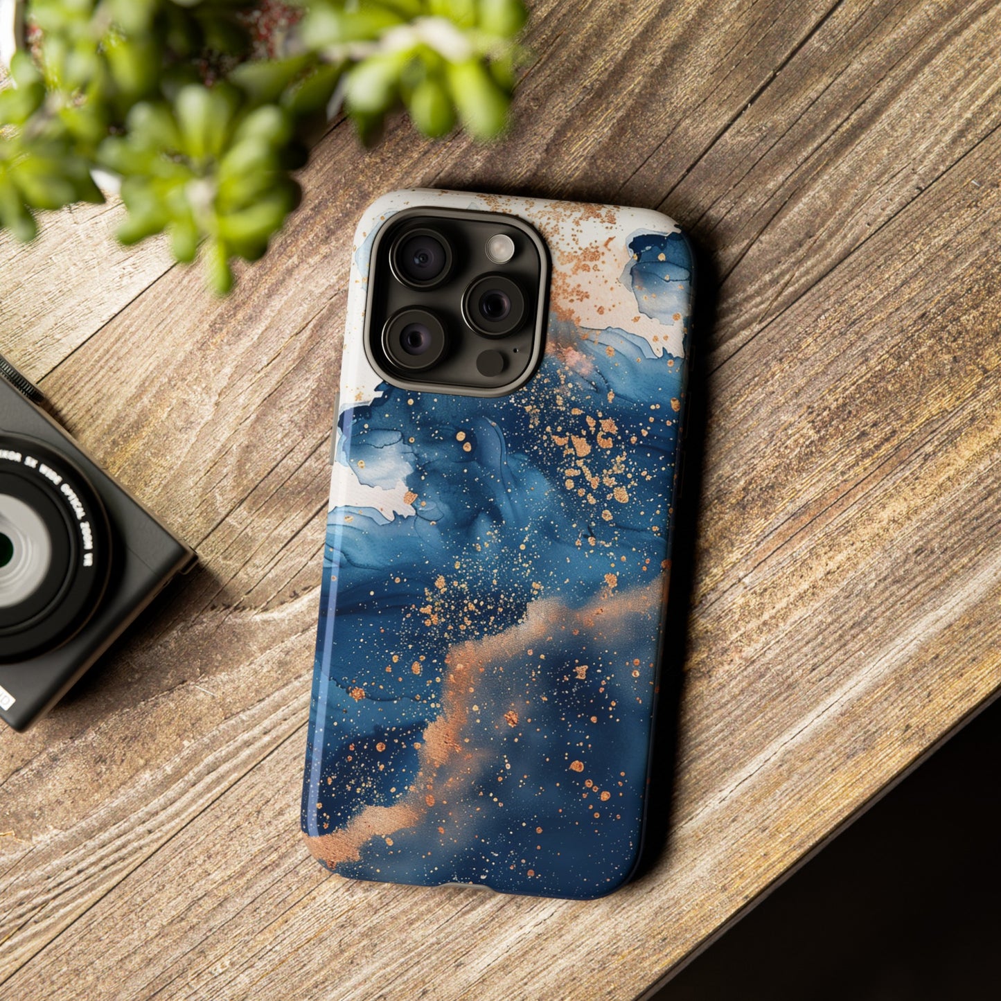 Blue Watercolors Tough Phone Case