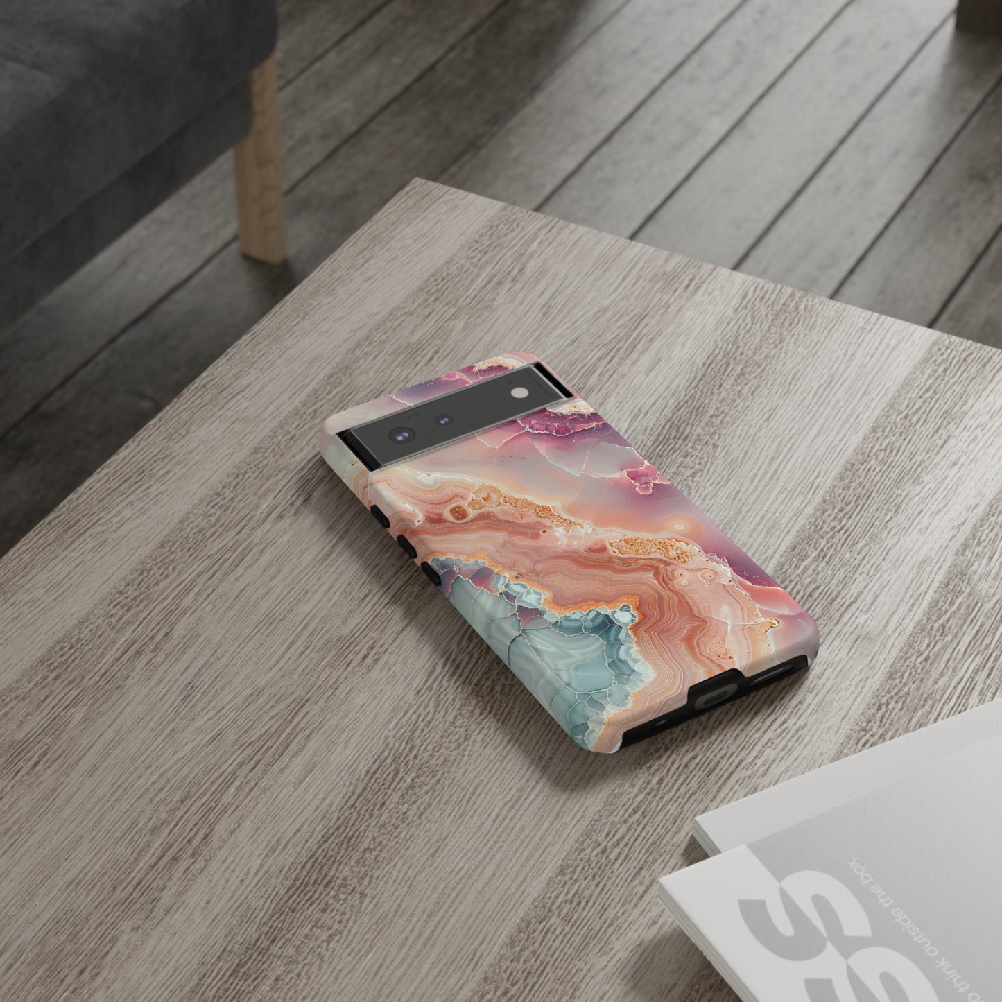 Pink Agate Tough Phone Case