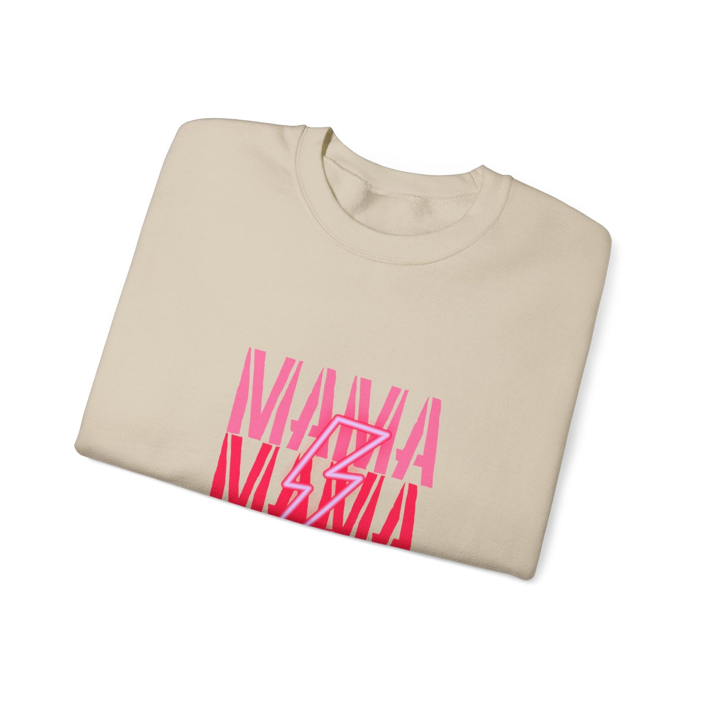 MAMA Lighting Bolt Unisex Heavy Blend™ Crewneck Sweatshirt