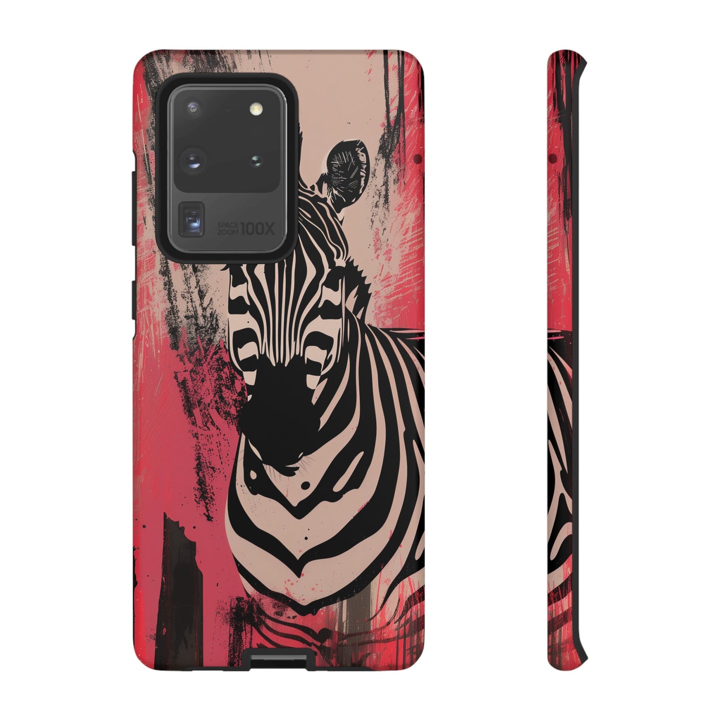 Pink Zebra Tough Phone Case