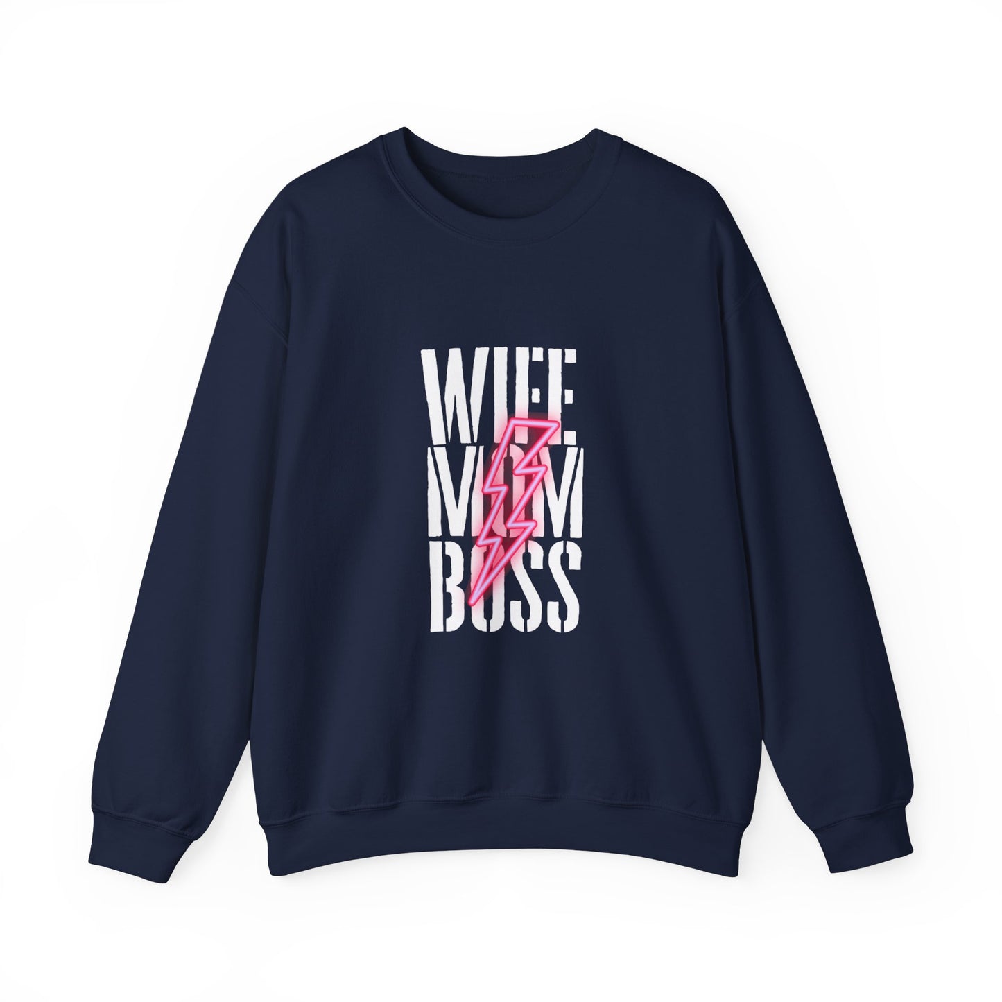 Wife Mom Boss Unisex Crewneck Sweatshirt