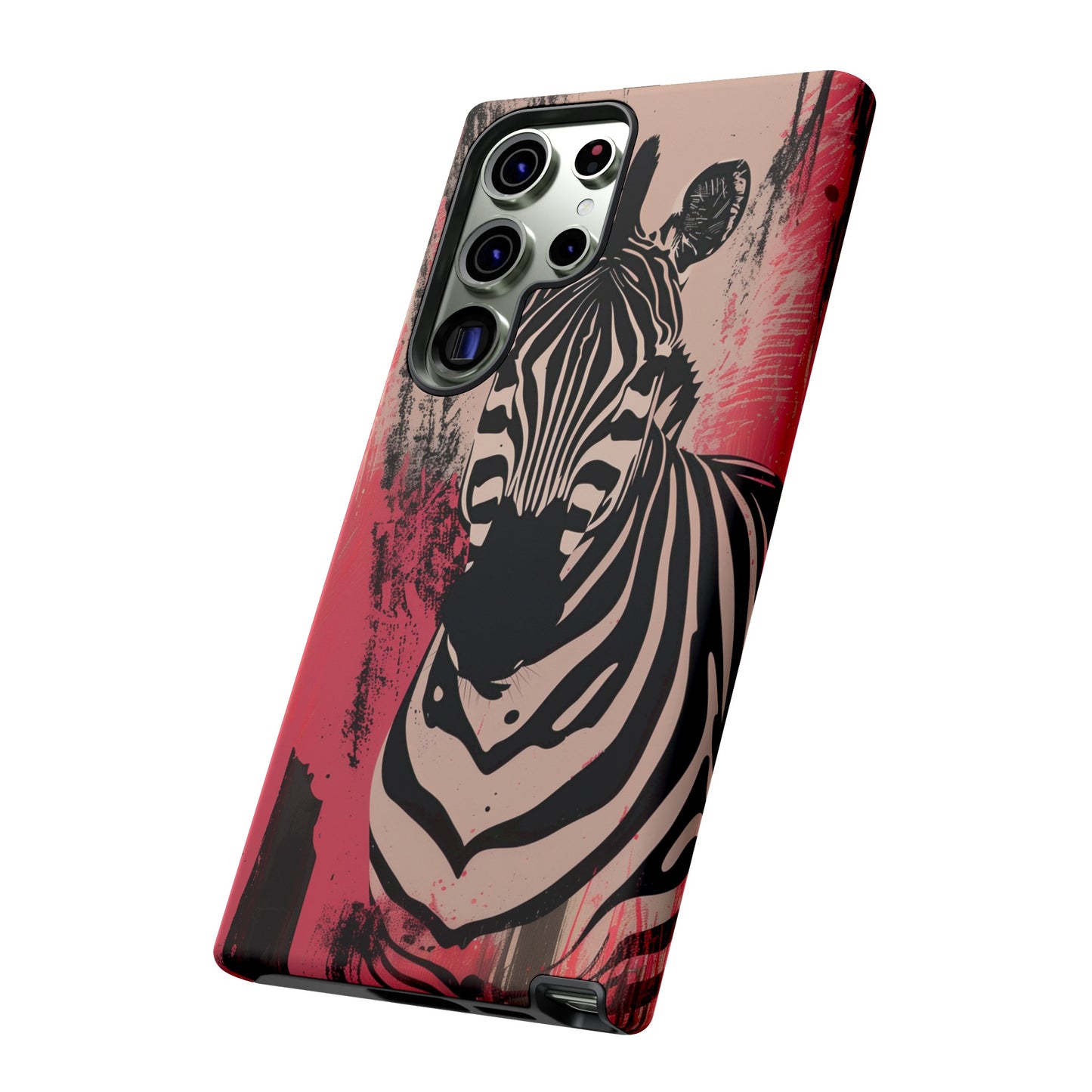 Pink Zebra Tough Phone Case